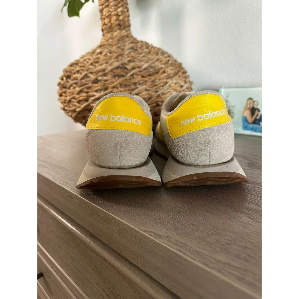 New Balance 237 Women's Sneakers WS237GE‎ Yellow Gray Size 8.5